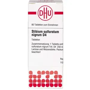 STIBIUMSULFURATUMNIGRUMD4Tabletten80St