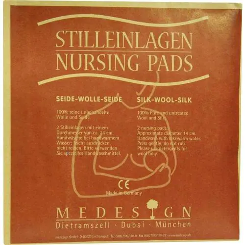 Stilleinlagen Seide / Wolle/Seide, 2 St