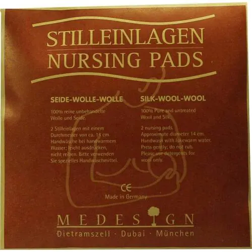 Stilleinlagen Seide / Wolle/Wolle, 2 St