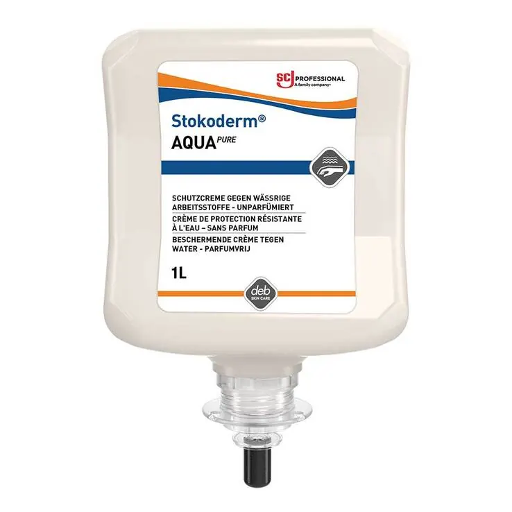 Stokoderm Aqua Pure Hautschutz Creme, 1000 ml