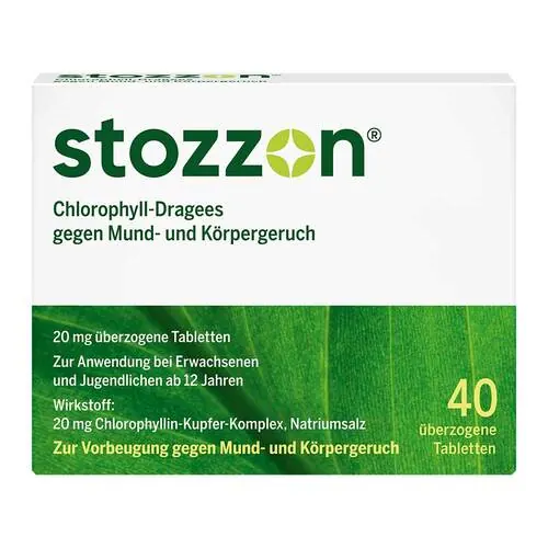 Stozzon Chlorophyll überzogene Tabletten, 40 St