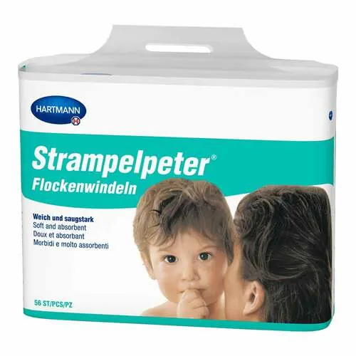 Strampelpeter Flockenwindeln 11x30 cm, 56 St