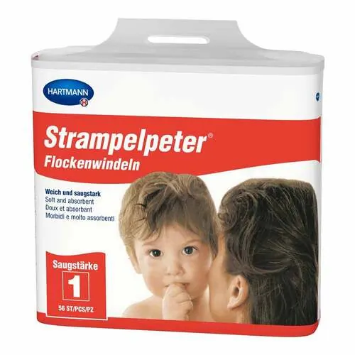 Strampelpeter Flockenwindeln Saugstärke 1, 56 St