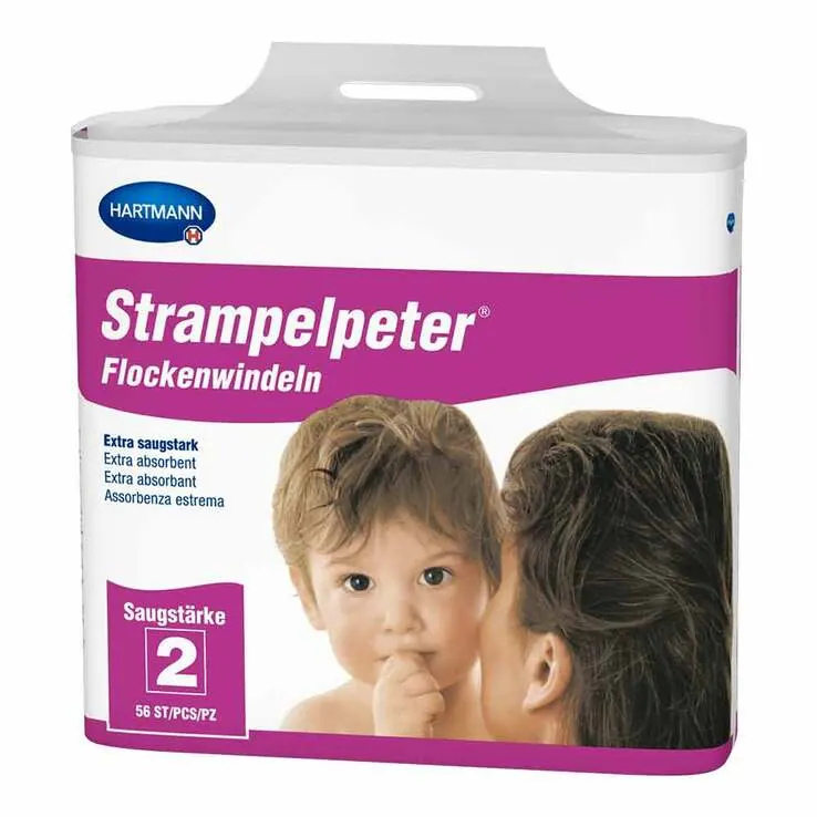 Strampelpeter Flockenwindeln Saugstärke 2, 56 St