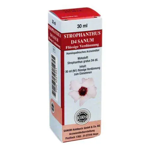 Strophanthus D 4 Sanum flüssige Verdünnung Tropfen, 30 ml
