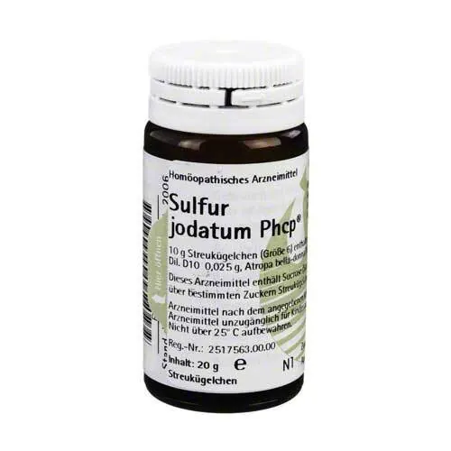 SULFUR JODATUM PHCP Globuli, 20 g