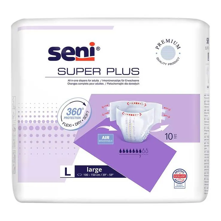 SUPER SENI PLUS L Windeln für die Nacht für Erwachsene, 10 St