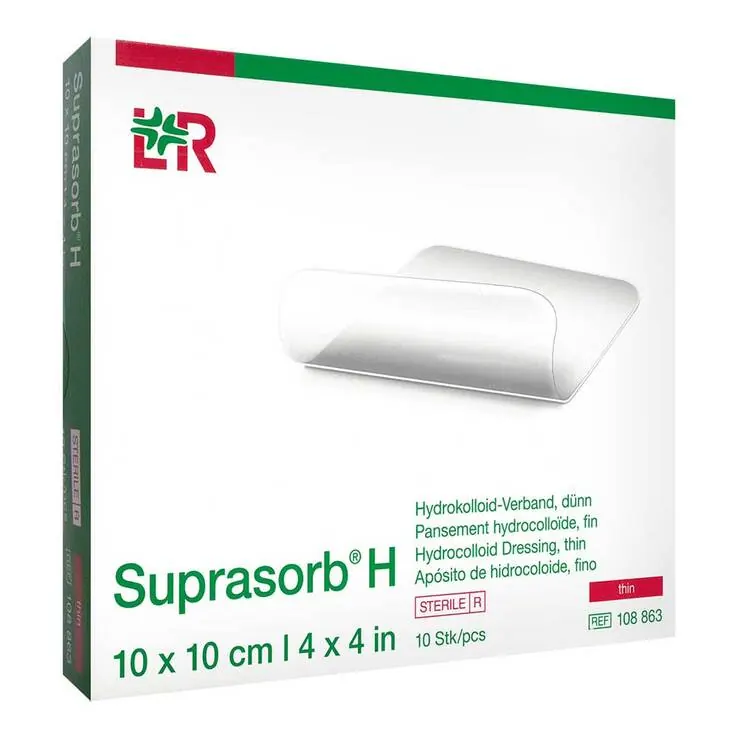 Suprasorb H Hydrokolloidverband dünn 10x10 cm, 10 St