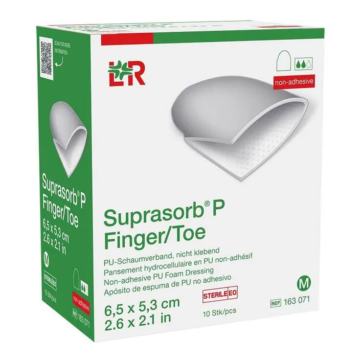 Suprasorb P Finger / Toe PU-Schaumverband steril Größe M, 10 St