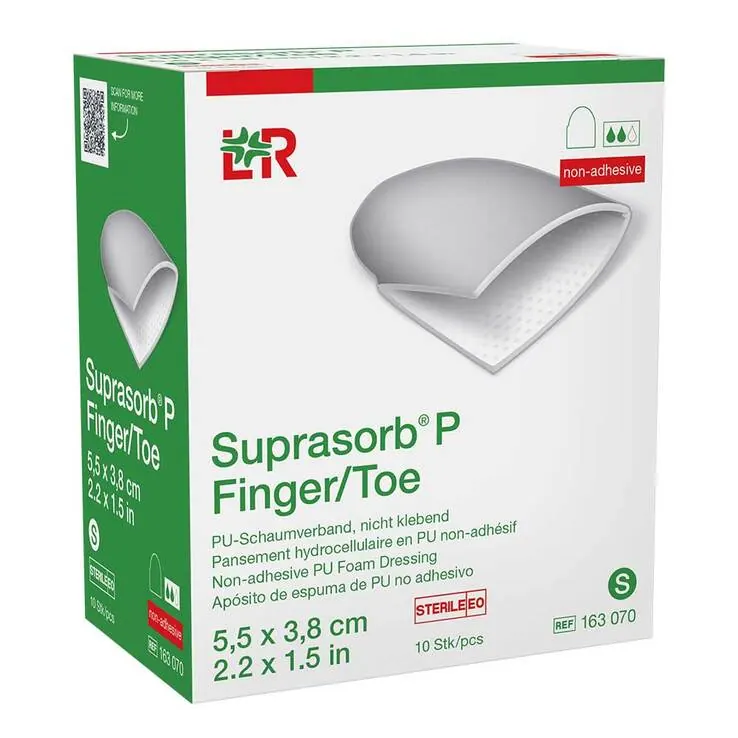 Suprasorb P Finger / Toe PU-Schaumverband steril Größe S, 10 St