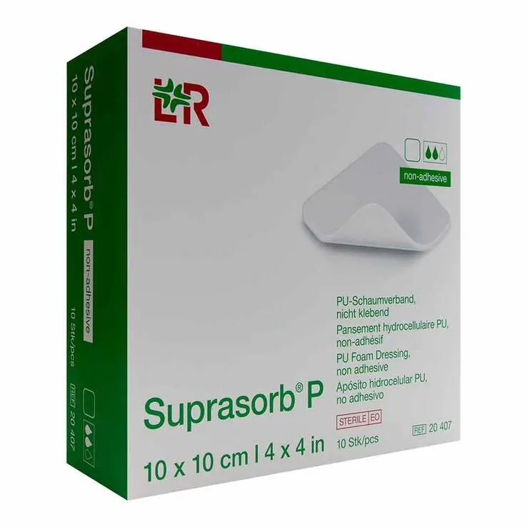 Suprasorb P PU-Schaumv.10x10 cm nicht klebend, 10 St