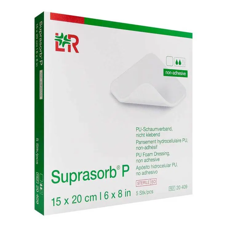 Suprasorb P PU-Schaumv.15x20 cm nicht klebend, 5 St