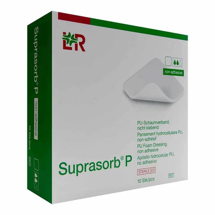 Suprasorb P PU-Schaumv.7,5x7,5cm nicht klebend, 10 St