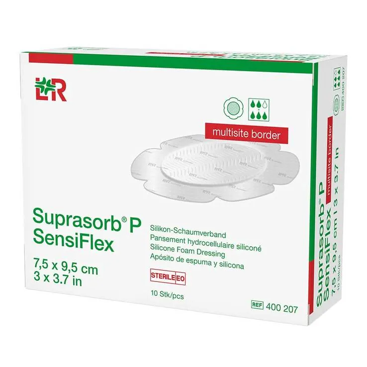 Suprasorb P Sensiflex multisite border 7,5x9,5cm, 10 St