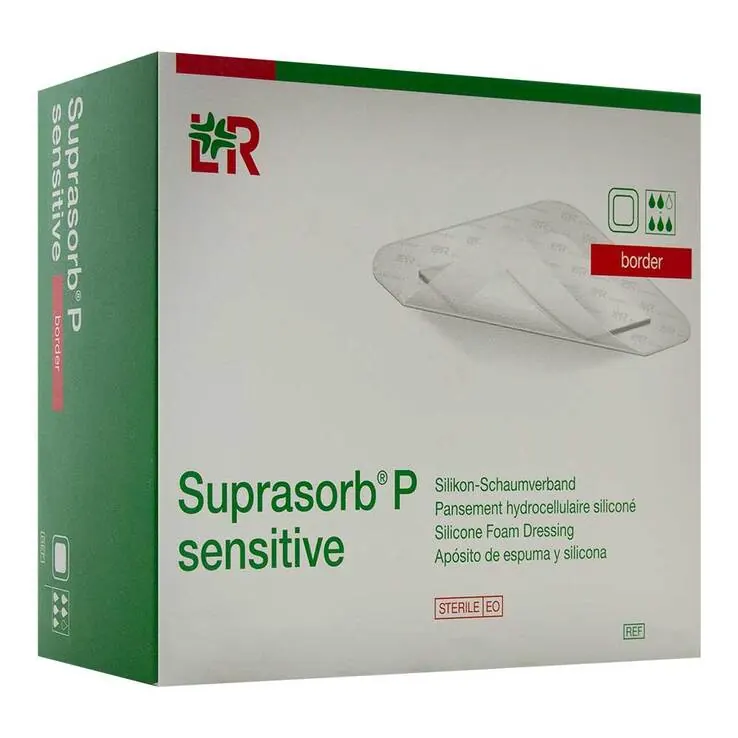 Suprasorb P sensitive PU-Schaumv.border 10x10cm, 10 St
