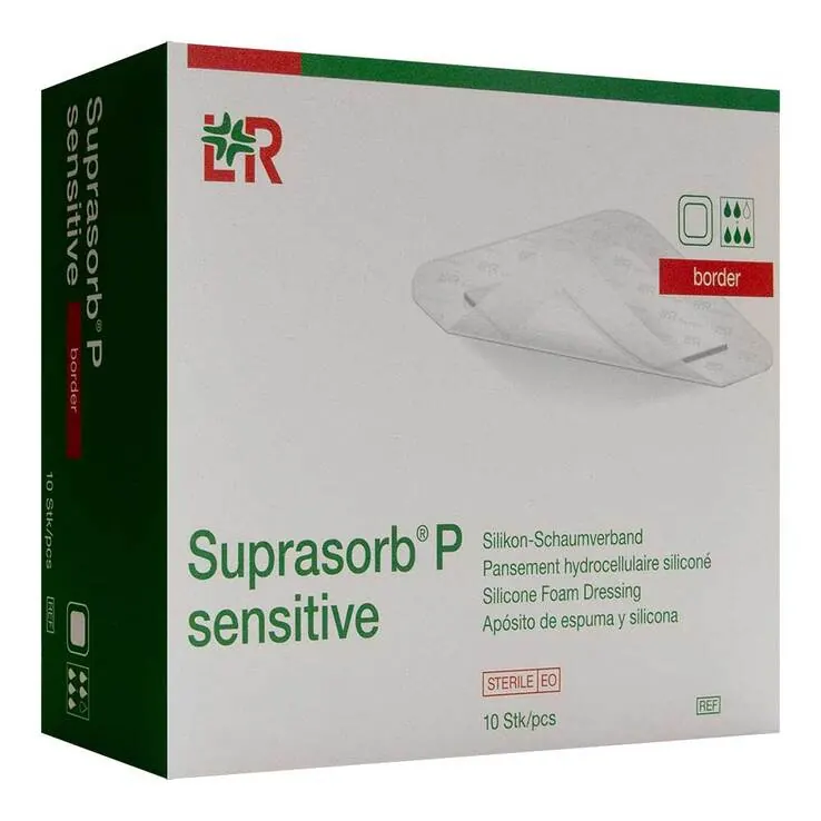 Suprasorb P sensitive PU-Schaumv.border 15x20cm, 10 St