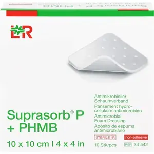 SUPRASORBP+PHMBSchaumverband10x10cm10St