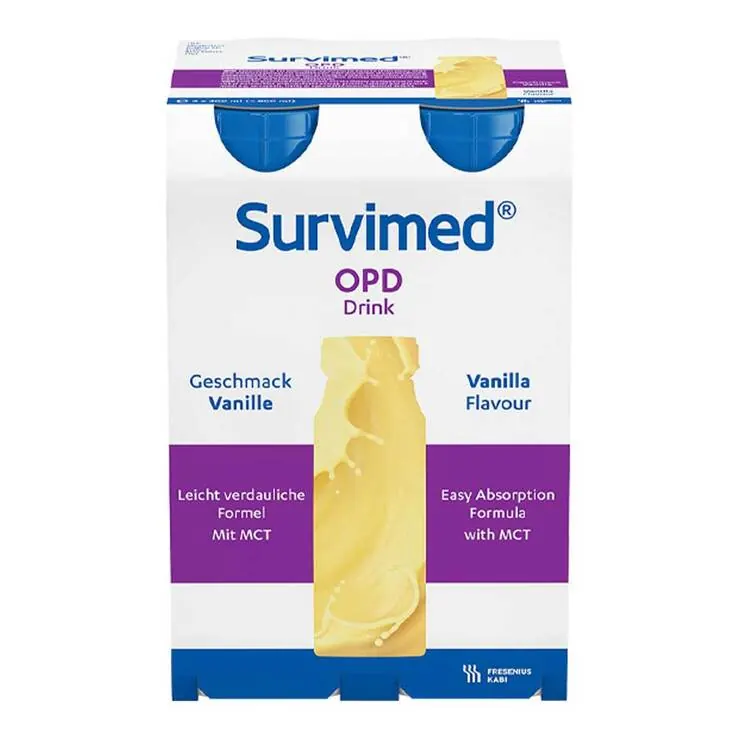 Survimed Opd Drink Vanille Trinkflasche, 4X200 ml
