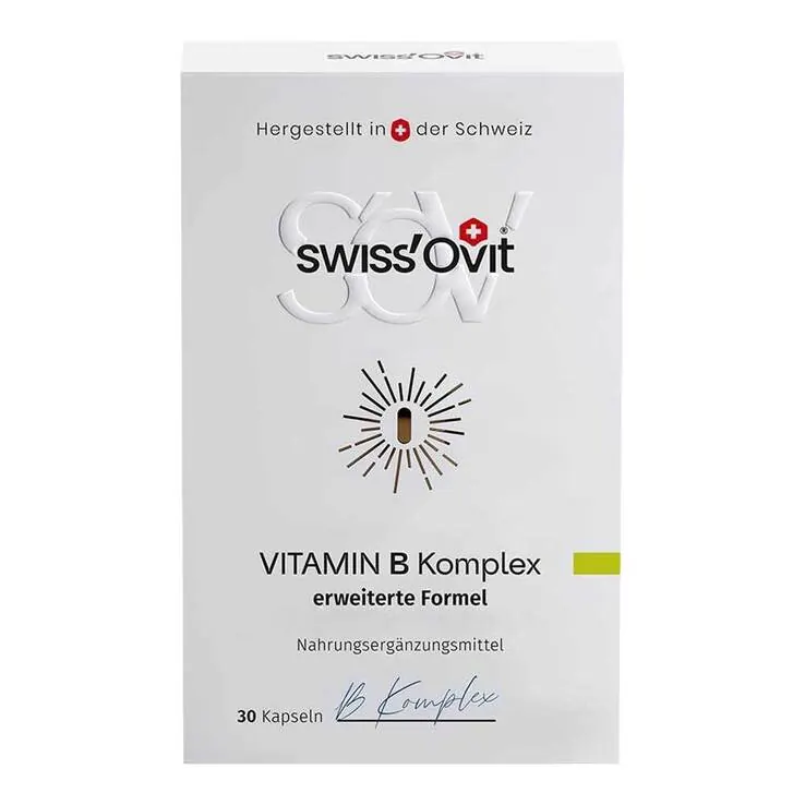 Swissovit Vitamin B Komplex Stoffwechsel-Booster Kapseln, 30 St