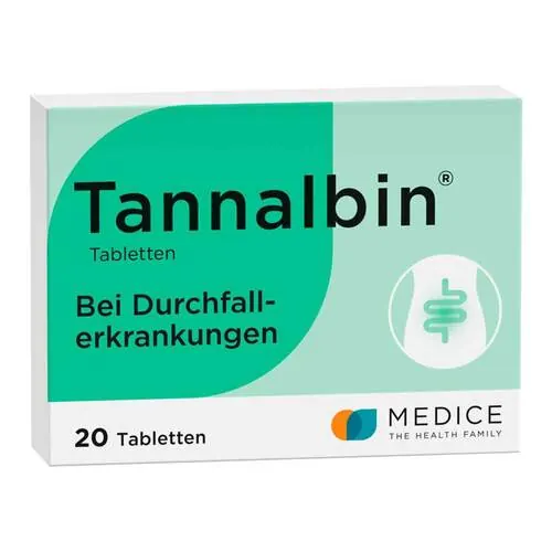 Tannalbin Tabletten bei Durchfallerkrankungen, 20 St