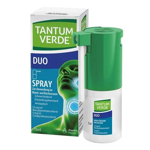 Tantum Verde duo 1,5mg / ml + 5mg/ml Spray Anw.Mundhö., 15 ml