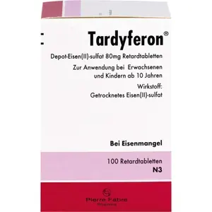 TARDYFERONDepot-Eisen(II)-sulfat80mgRetardtab.100St