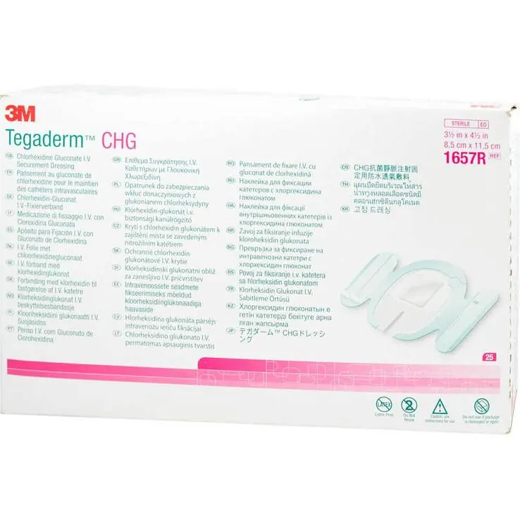 Tegaderm 3M Chg i.v. Fixierband 8,5x11,5cm 1657R, 25 St