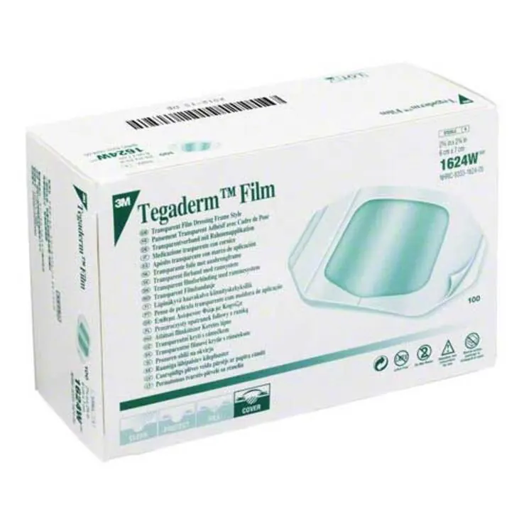 Tegaderm 3M Film 6x7cm 1624W, 100 St