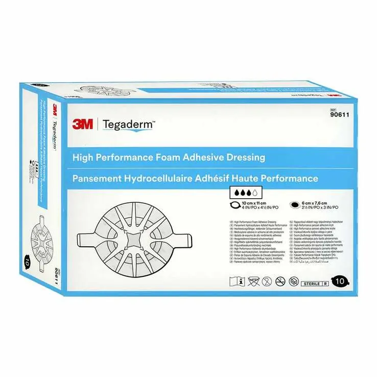Tegaderm 3M Foam Adhesive 10x11 cm 90611, 10 St