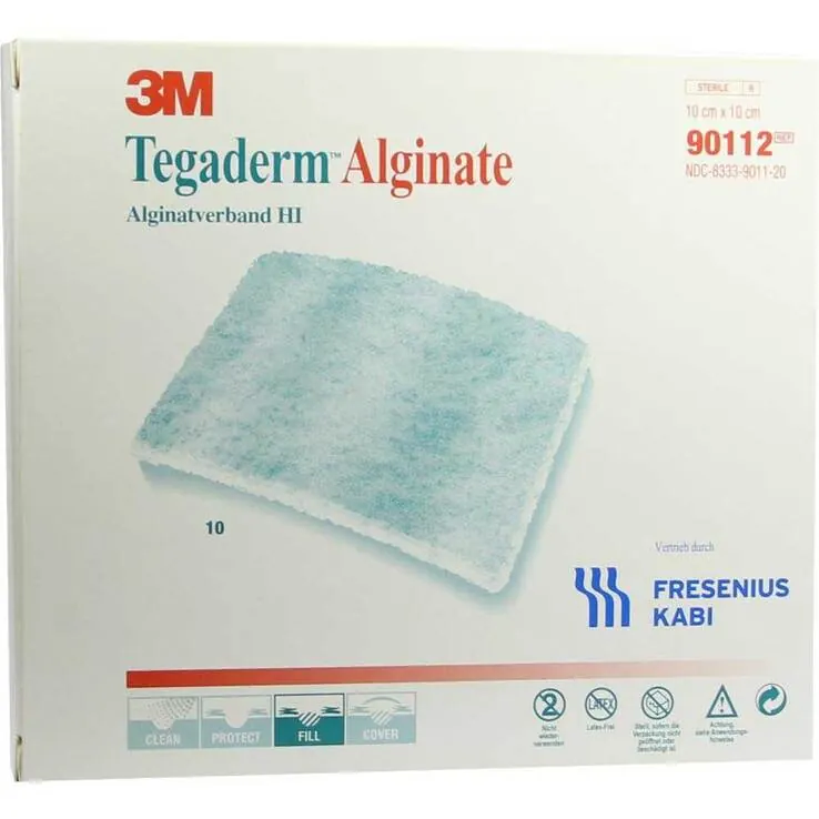 Tegaderm Alginate FK Kompressen 10x10cm 90112, 10 St