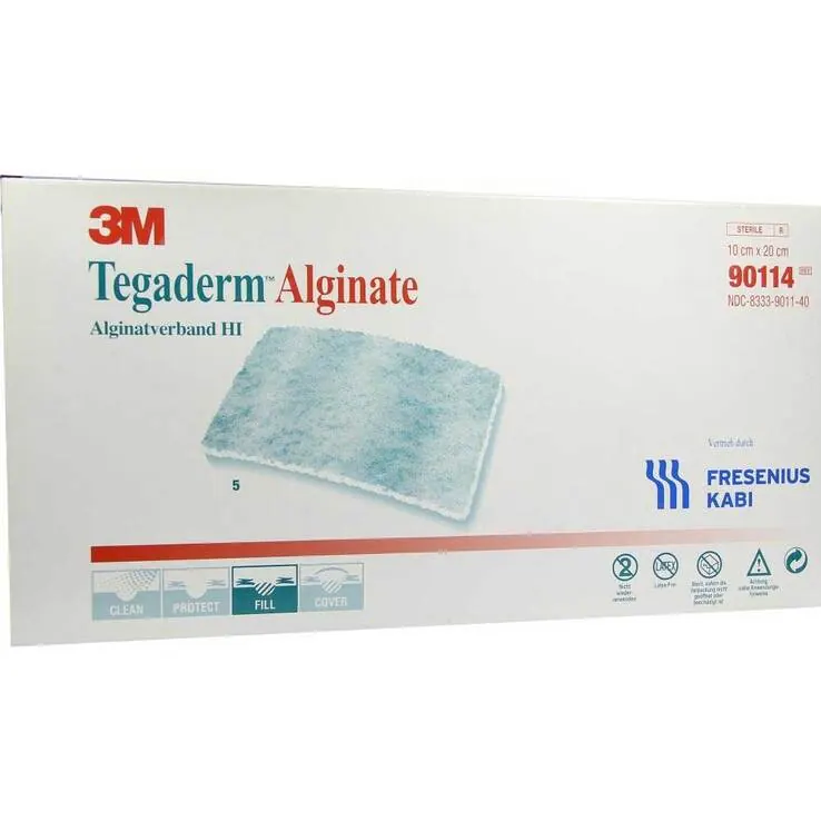 Tegaderm Alginate FK Kompressen 10x20cm 90114, 5 St