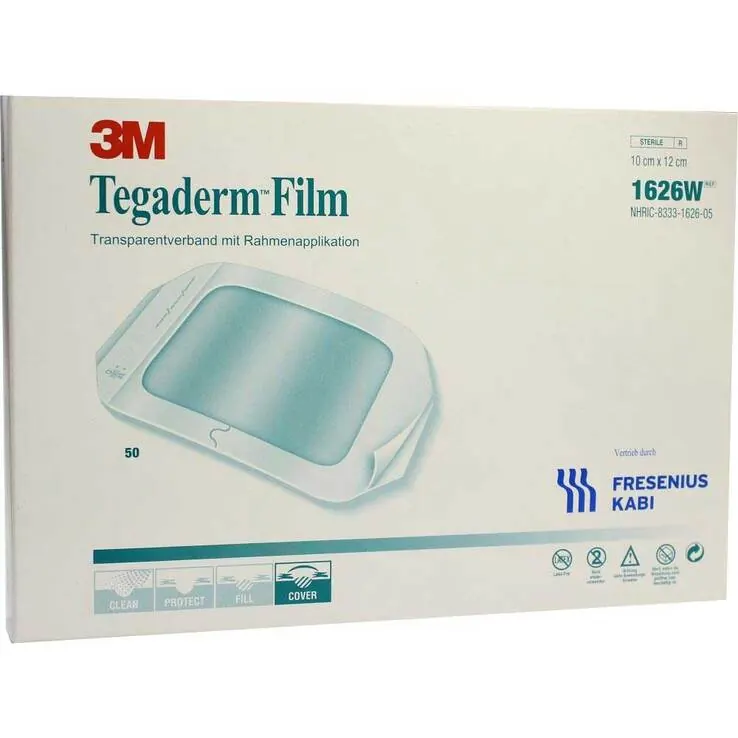 Tegaderm Film 10x12cm 1626W, 50 St