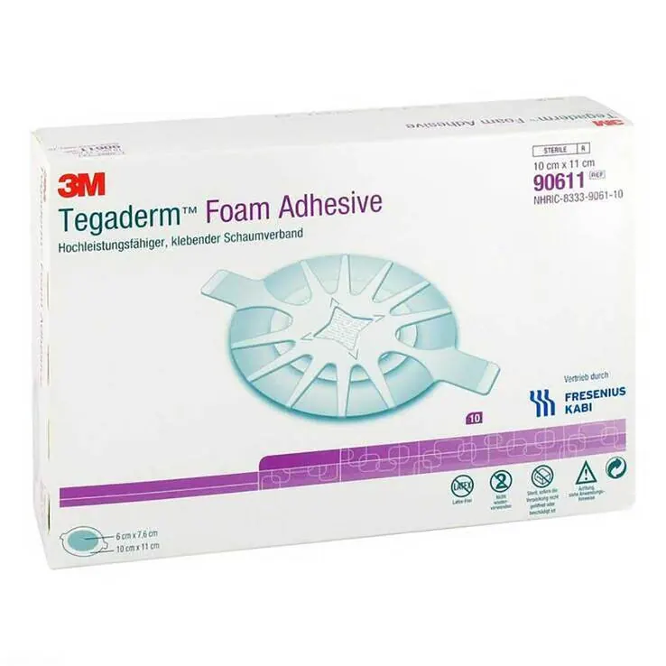 Tegaderm Foam Adhesive FK 10x11cm oval 90611, 10 St