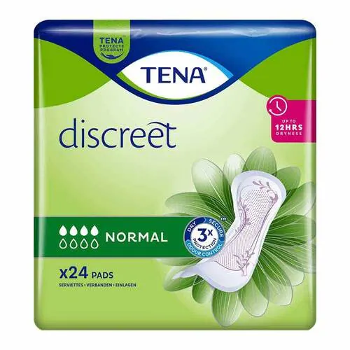 Tena Discreet Inkontinenz Einlagen normal, 24 St
