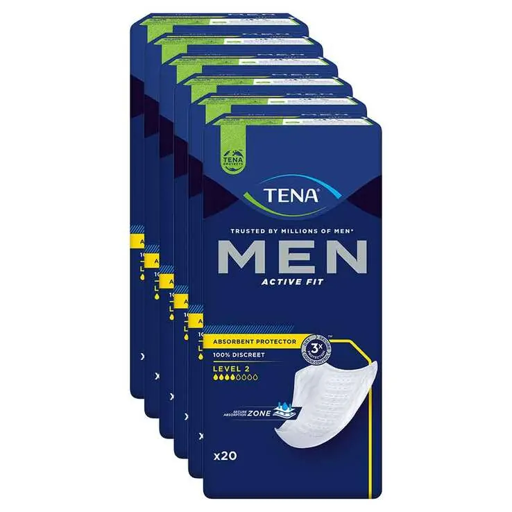 TENA® MEN ACTIVE FIT Level 2 Einlagen bei Inkontinenz, 6X20 St