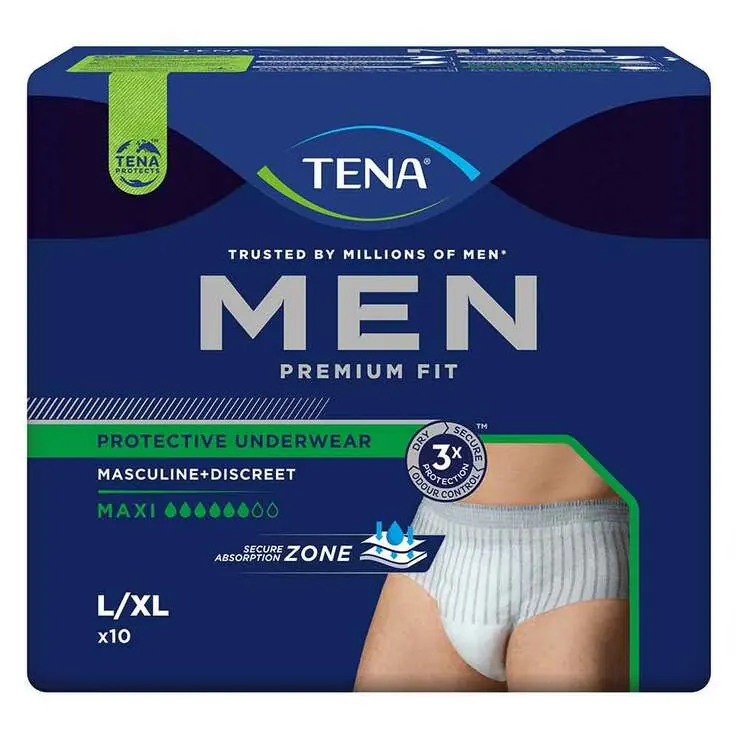 TENA® MEN PREMIUM FIT Pants Maxi L/XL bei Inkontinenz, 10 St