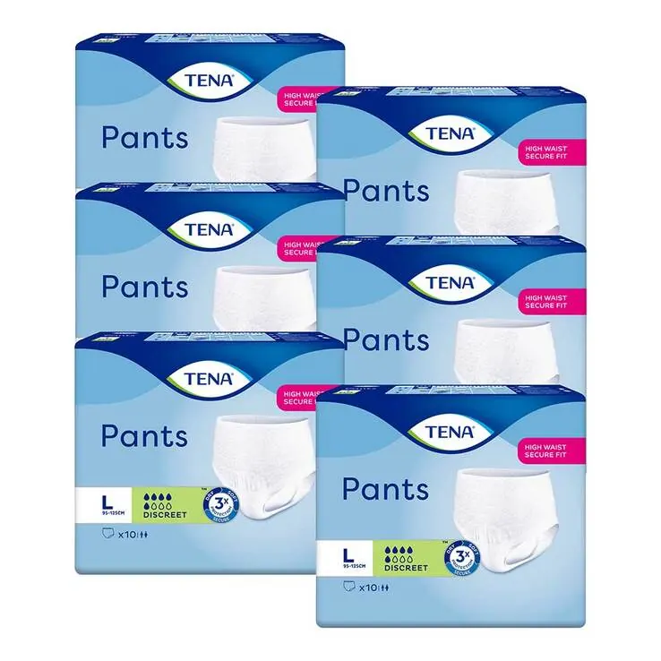 Tena Pants Discreet L bei Inkontinenz, 6X10 St
