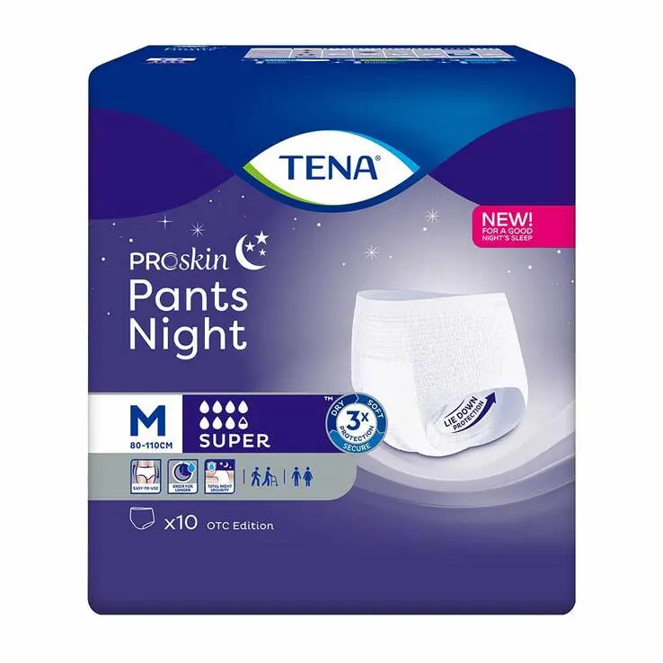 TENA Pants night super M Einweghose bei Inkontinenz, 4X10 St