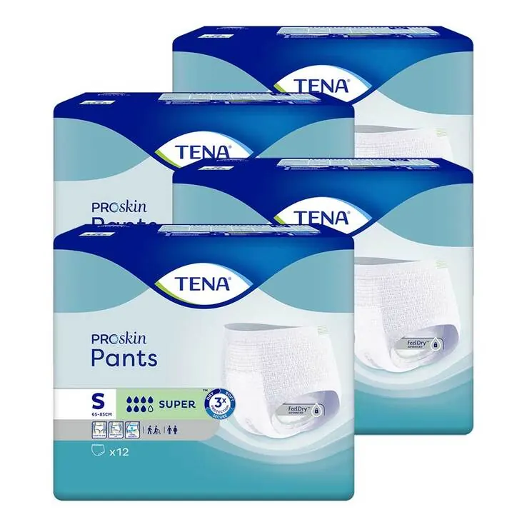 TENA Pants Super S bei Inkontinenz, 4X12 St