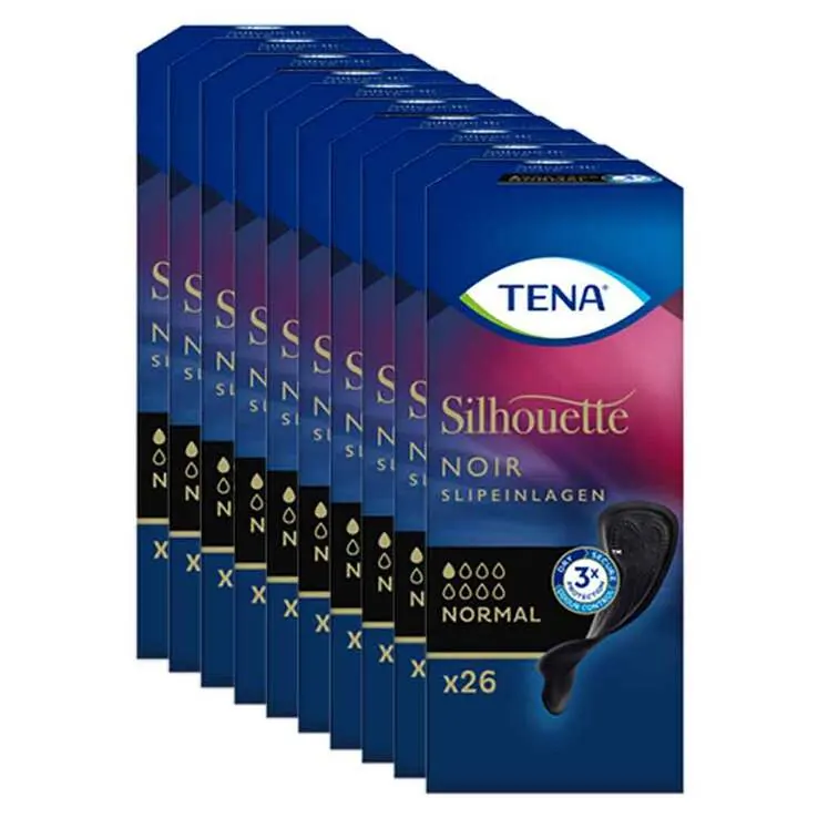 TENA® Silhouette NOIR Normal Einlagen bei Inkontinenz, 10X26 St