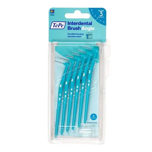 Tepe Angle Interdentalbürste 0,6mm blau, 6 St