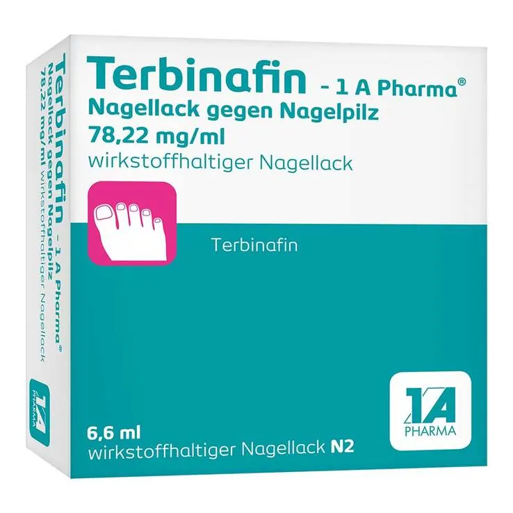 Terbinafin-1A Pharma Nagellack gegen Nagelpilz, 6.6 ml