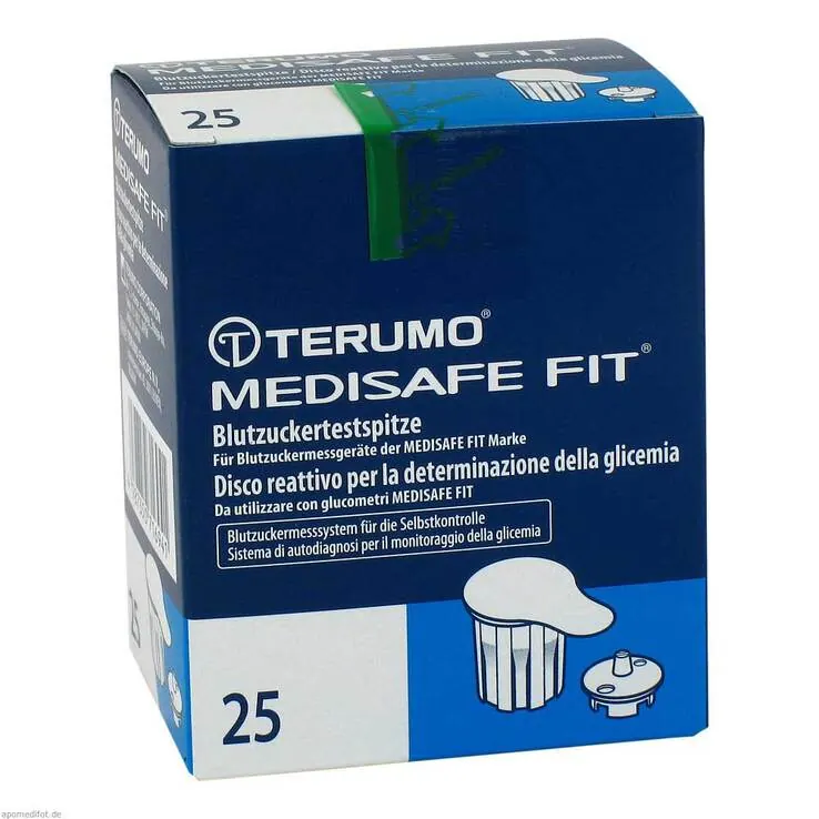 TERUMO Medisafe Fit Blutzuckertestspitzen, 25 St
