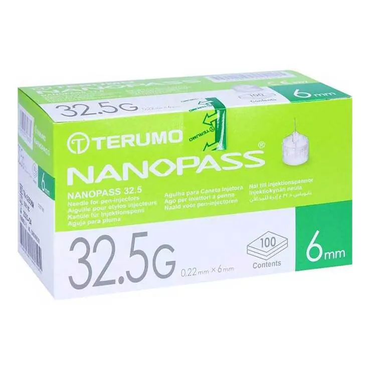 Terumo Nanopass 32,5 Pen Kanüle 0,22x6 mm, 100 St