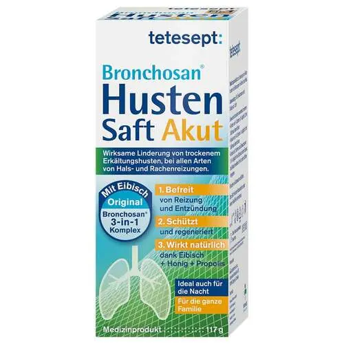 Tetesept Bronchosan Husten Akut Saft, 117 g