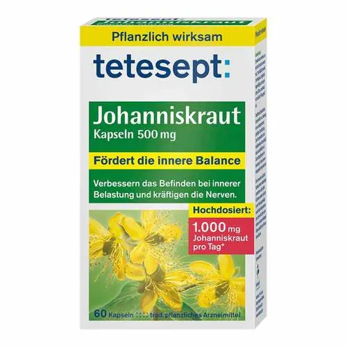 Tetesept Johanniskraut 500 mg Kapseln, 60 St