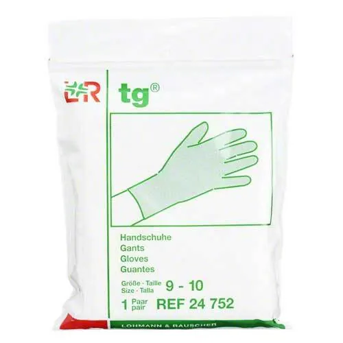 TG Handschuhe Baumwolle groß Größe 9-10, 2 St