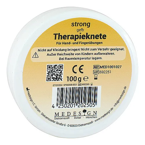 Therapieknete strong gelb, 100 g