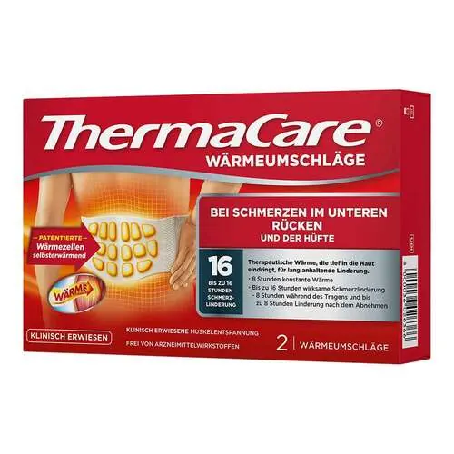 Thermacare Rückenumschläge S-XL z.Schmerzlind., 2 St