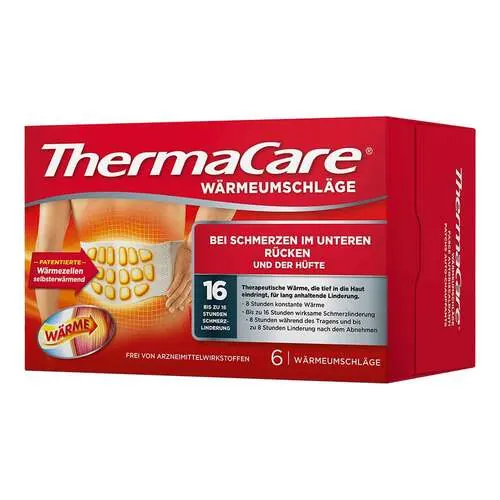 Thermacare Rückenumschläge S-XL z.Schmerzlind., 6 St